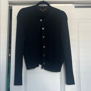 Louis Vuitton Black Ribbed Cardigan